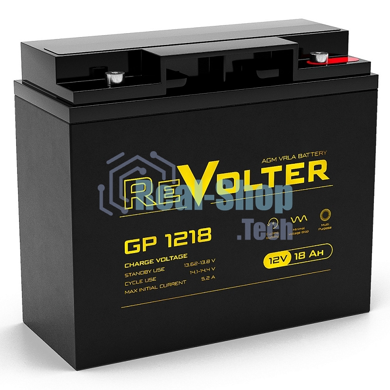 Аккумулятор 12В 18А.ч REVOLTER GP 1218