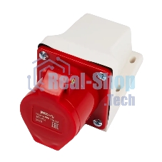 Розетка стационарная для наружной установки PPC 114 3Р+РЕ 16А 380В IP44 Jazzway