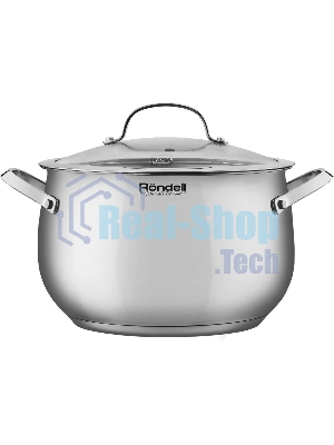 Кастрюля Rondell Calypso RDS-1672 5.8 л. d=22 см (с крышкой) сталь