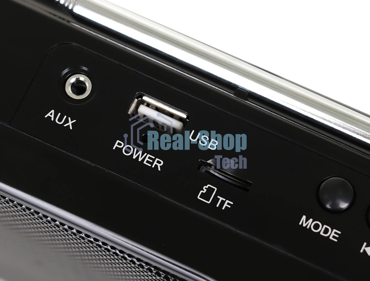 Радиоприемник портативный Сигнал РП-233BT черный USB microSD