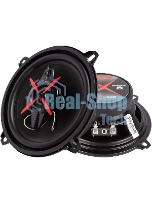 Колонки автомобильные Kicx ST 132 80Вт 89дБ 4Ом 13см (5дюйм) (ком.:2кол.) коаксиальные трехполосные