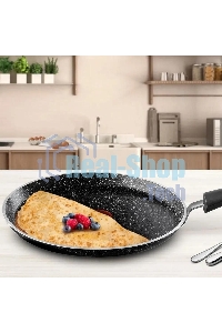Сковорода блинная Tefal Rock 04235525 круглая 25см покрытие: Mineralia ручка несъемная (без крышки) черный