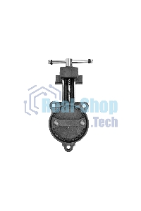 Тиски слесарные Denzel BVH-125, 125 мм, поворотные, стальная направляющая, с наковальней