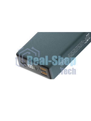 Портативный аккумулятор OLMIO QX-20, 20000mAh, 22.5W, QuickCharge3.0/PowerDelivery, LCD, темно-зеленый