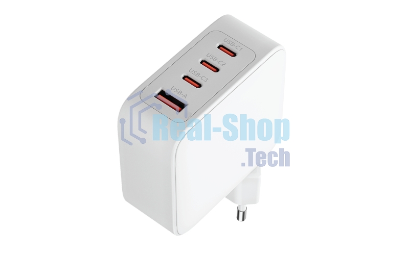 Сетевое зарядное устройство OLMIO Type-C х 3, 100W, QC3.0, PowerDelivery3.0, GAN, PPS, белое