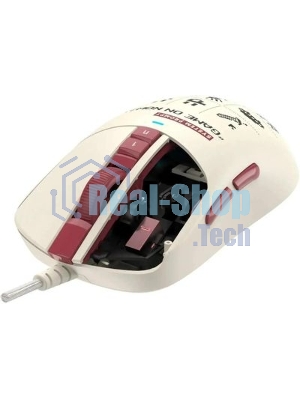 Мышь беспроводная/проводная A4Tech Bloody R72 Ultra Duo белый/красный/рисунок, 20000 dpi, USB Type-A/Type-C, радиоканал, кнопки-7