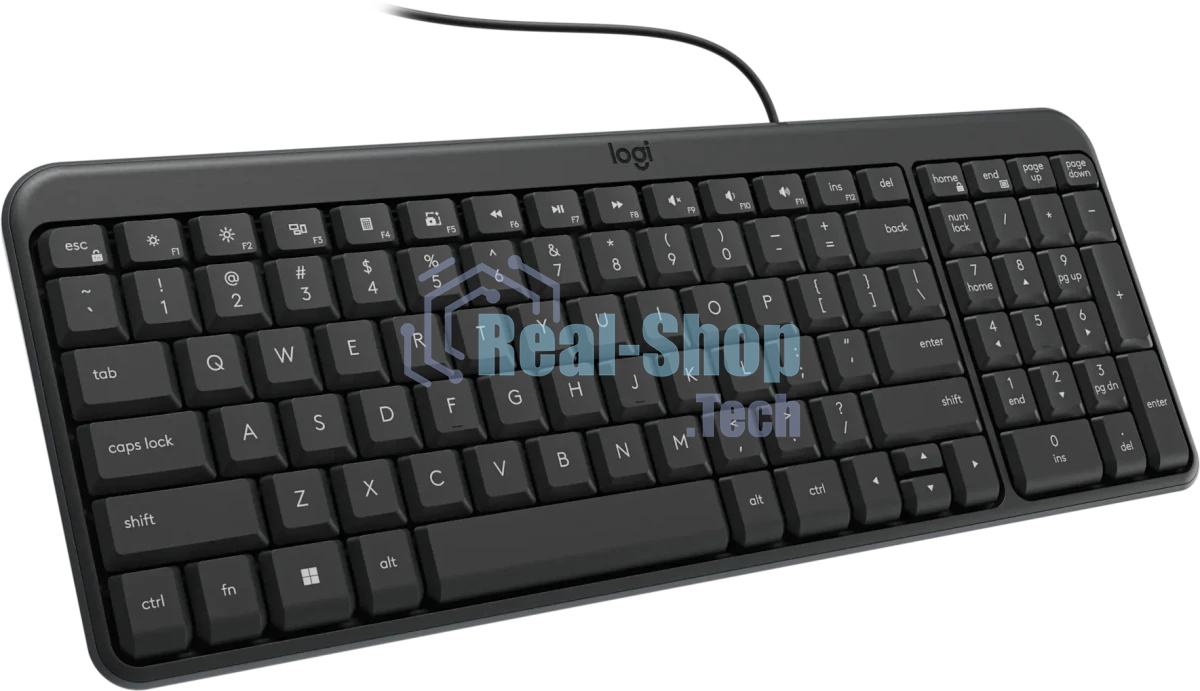 Клавиатура Logitech K106 проводная, USB Type-A, чёрный
