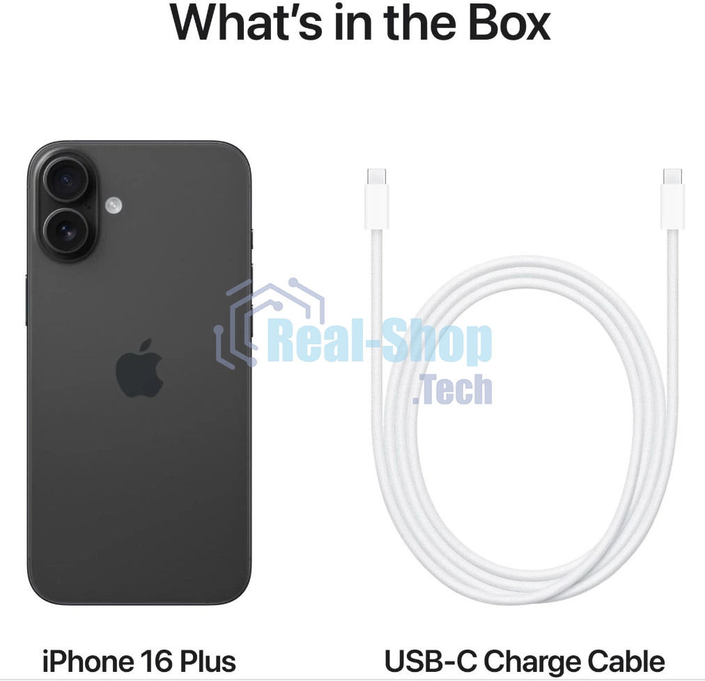 Смартфон Apple iPhone 16, 8/128Gb, черный