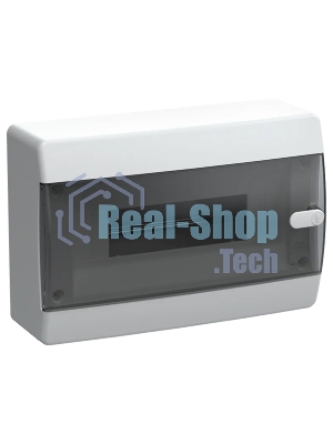 Корпус пластиковый IEK UNION Compact ЩРН-П-12 IP41 черная прозрачная дверь (UIC-KP12-N-12-41-K01)