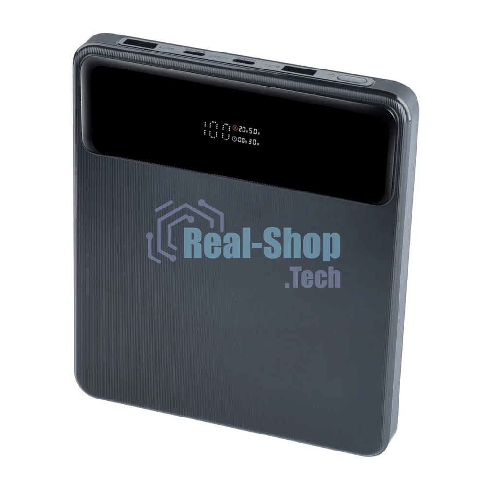 Портативный аккумулятор Perfeo Powerbank LAPTOP 105W 20000 mAh/LED дисплей/PD + QC 3.0/2 Type-C/2USB/Выход: 5A,max105W черный (PF_E1472)