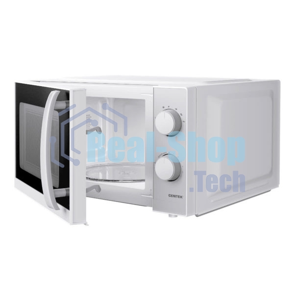 Микроволновая печь Centek CT-1571 белый, 20 л, 700 Вт, переключатели - поворотный механизм