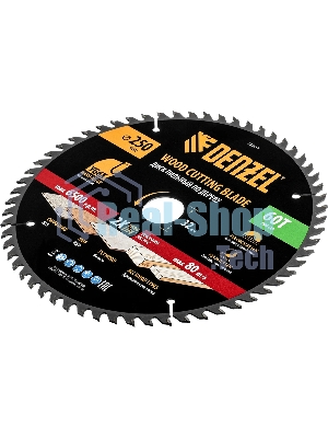 Пильный диск по дереву Denzel ф250 х 32 мм, 60 зубьев