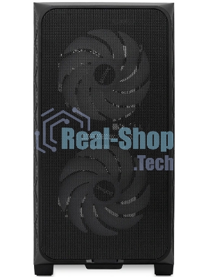 Компьютерный корпус без блока питания HSPD M321, Mesh Mini-tower, черный, slide TG, 0.45 SPCC, 2x140мм ARGb+1x120мм ARGb mATX, mITX 160/340/184мм 2x2.5
