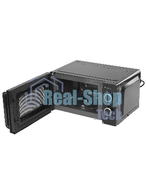 Микроволновая печь Renova MMS-20B1 черный, 20 л, 700 Вт, переключатели - поворотный механизм