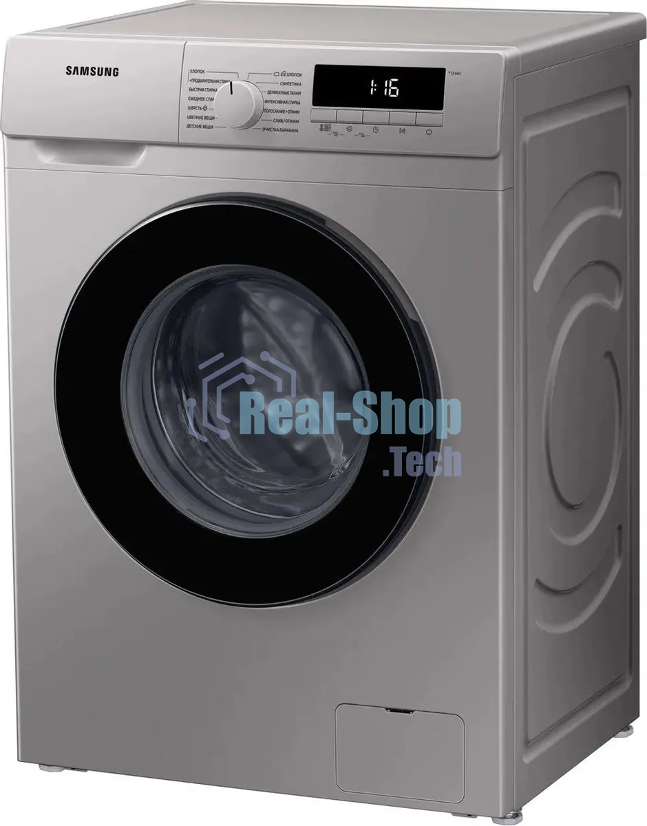 Стиральная машина Samsung WW80T3040BS/LP серебристый, загрузка фронтальная 8 кг, 1400 об/мин, класс: A