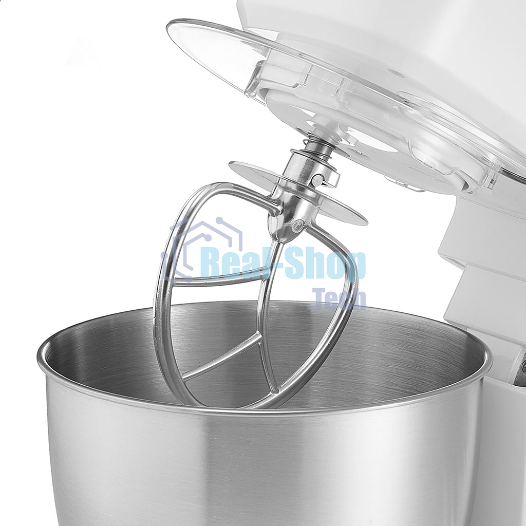 Миксер планетарный Delta LUX DE-7900Р белый с серым: 1000 Вт,чаша из нерж.стали-3,5л (2)