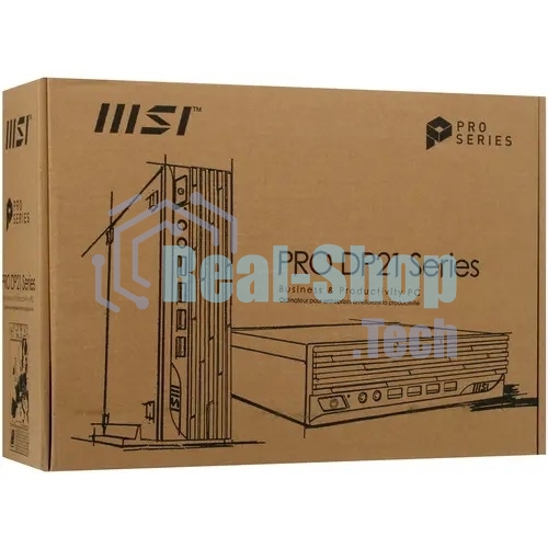 Компьютер MSI Pro DP21 14M Mini Core i5-14400 (2.5GHz), NoMemory, noHDD, noSSD, Intel Graphics, noDVD, WiFi, BT, 120W, VESA, COM Port, no keyboard&mouse, noOS, 1y war-ty (936-B0A431-235)