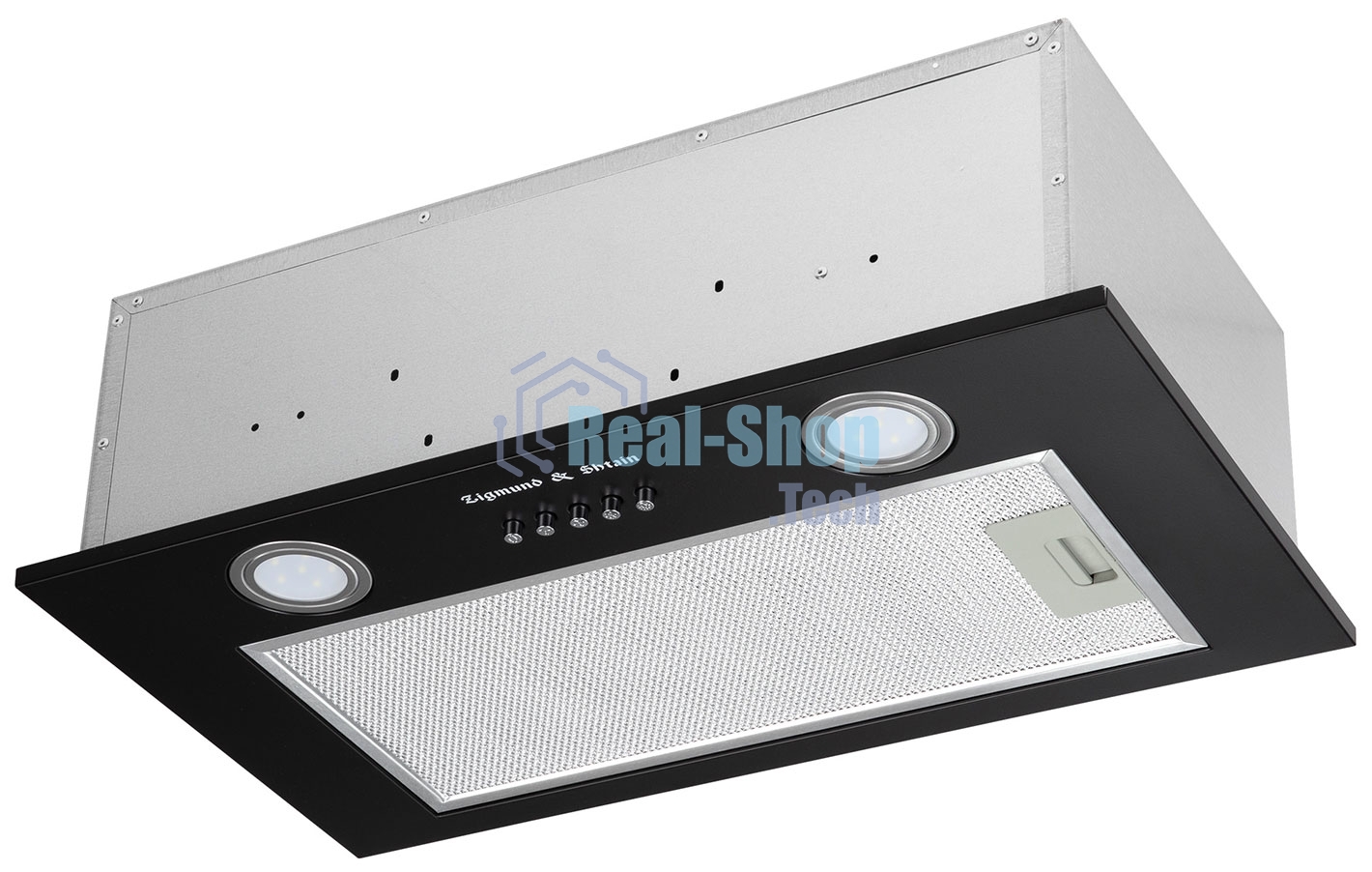 Вытяжка встраиваемая Zigmund & Shtain K 018.5 B черный, 50 см, 660 куб. м/ч, 58.6 дБ