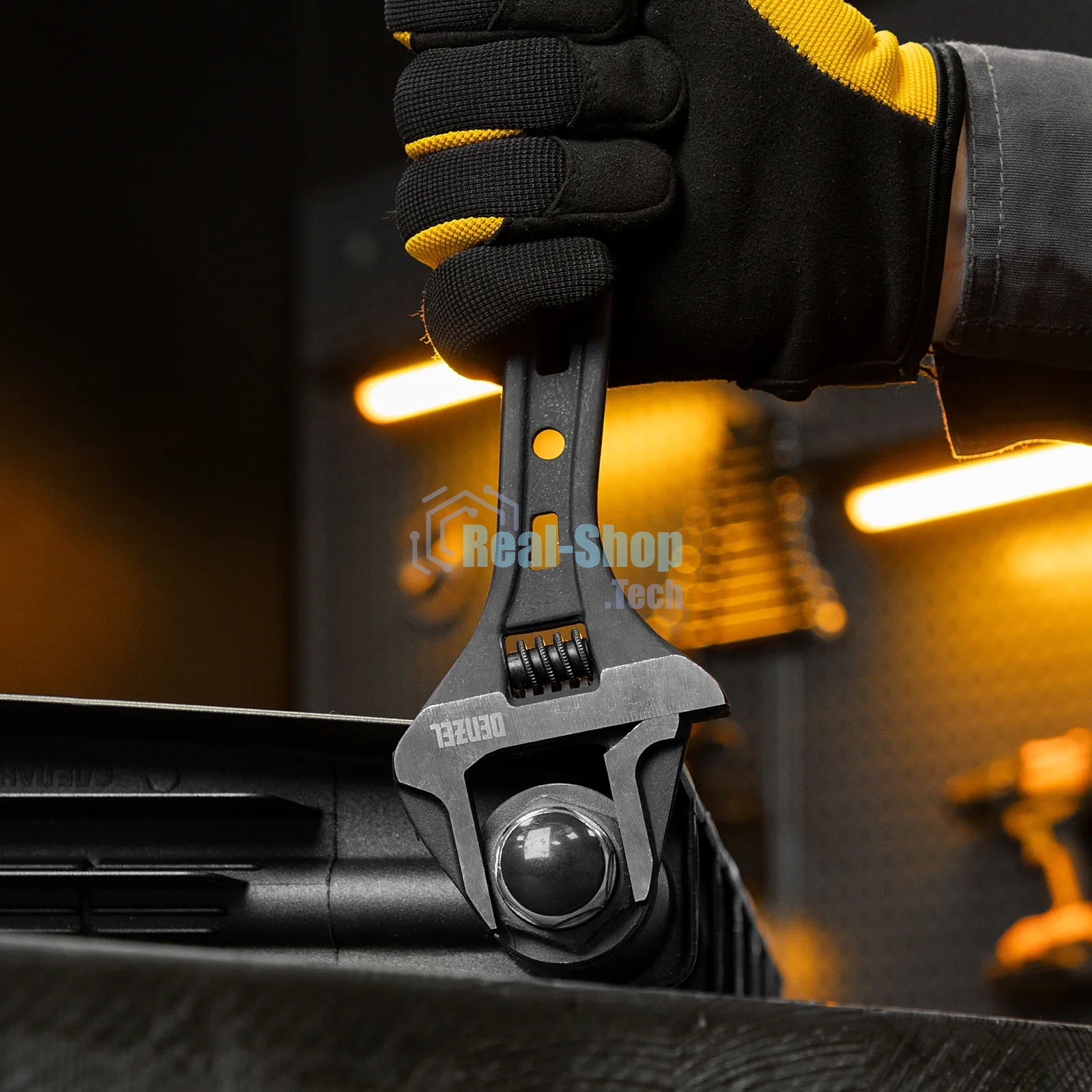 Ключ разводной Denzel 250 мм, CrV, кованый