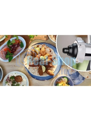 Мясорубка электрическая Bosch MFWS650B черный, 2100 Вт, 3.5 кг/мин, реверс, защита от перегрузки, насадки - 5