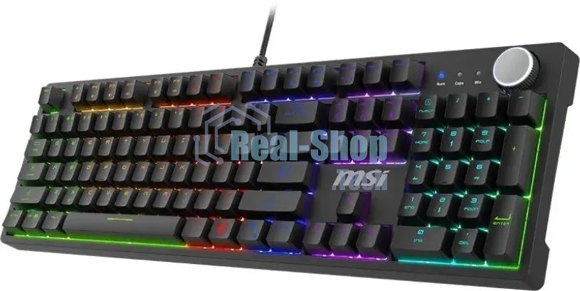 Клавиатура MSI Forge GK320 проводная, USB Type-A, чёрный