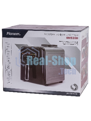 Аэрогриль Pioneer SM535D черный, 2200 Вт, 9,5 л, сенсор, 12 программ