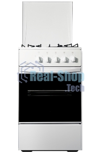 Плита газовая Лада Nova RG 24044 W белый, конфорок 4 газовых, духовка 50 л, 50 см x 85 см x 60 см