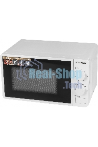 Микроволновая печь Hyundai HYM-M2003 белый, 20 л, 700 Вт, переключатели - поворотный механизм