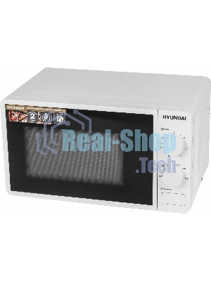 Микроволновая печь Hyundai HYM-M2003 белый, 20 л, 700 Вт, переключатели - поворотный механизм