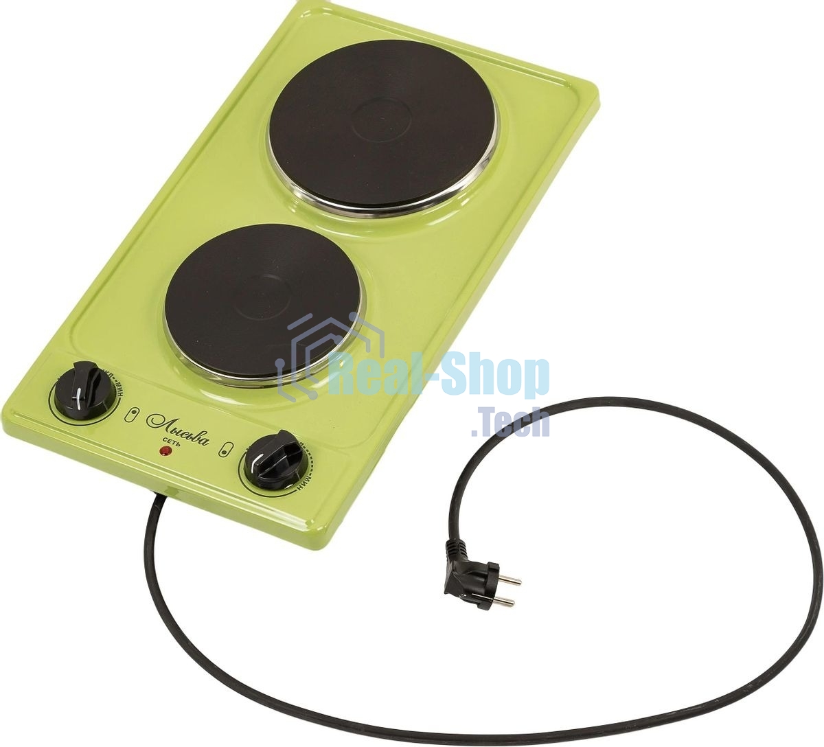Плита настольная электрическая ЭПБ 22 зеленый (настольная)