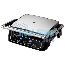 Гриль электрический BBK BEG3001 2000 Вт, черный/металлик