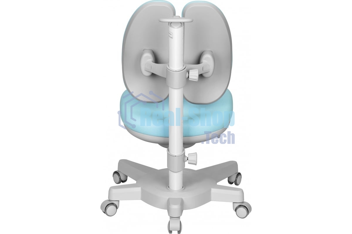 Кресло детское Cactus CS-CHR-3604BL голубой крестов. пластик серый