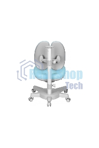 Кресло детское Cactus CS-CHR-3604BL голубой крестов. пластик серый