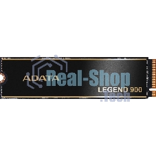 Накопитель SSD ADATA LEGEND 900, 2000Gb, PCIe 4.0 x4, 2280, NVMe, R/W 7000/5400, с радиатором