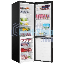 Холодильник Haier C4F740CBXGU1 черный двухкамерный 286/115л морозилка снизу, No Frost