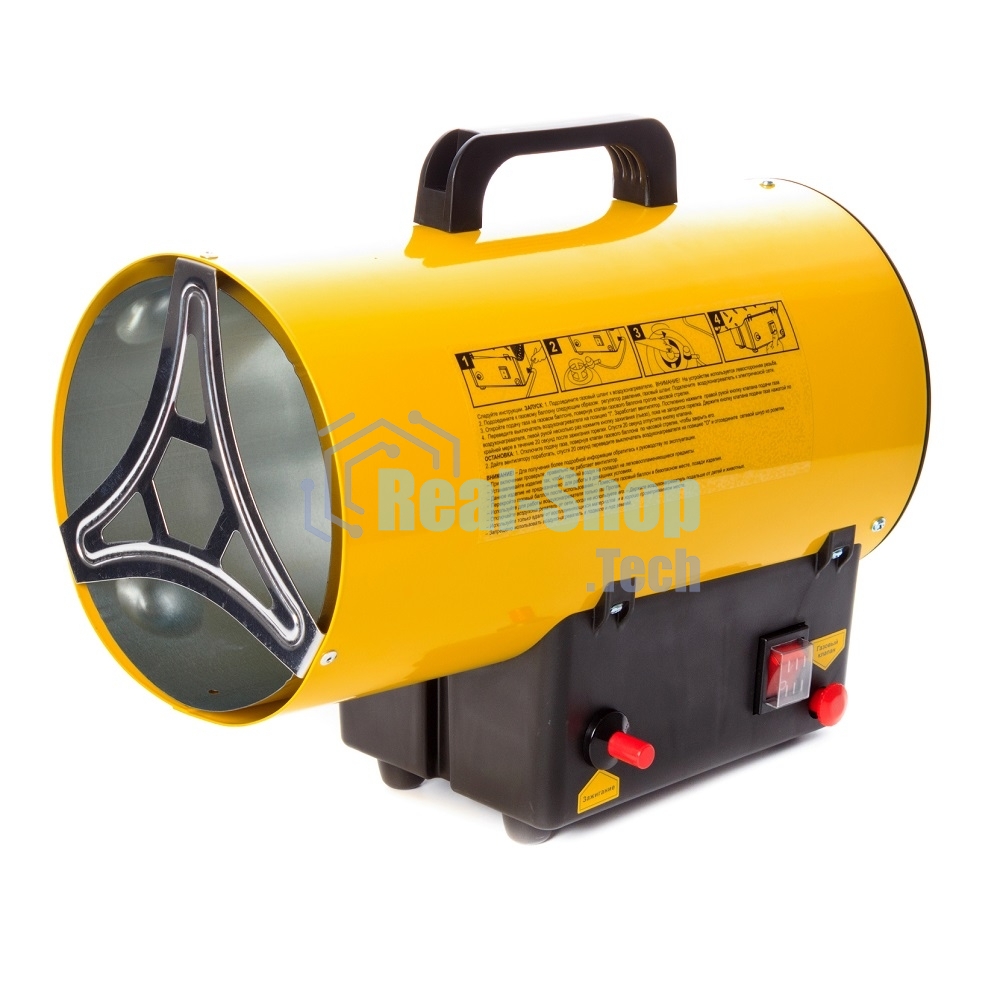 Тепловая пушка газовая RedVerg RD-GH12 1200Вт желтый/черный