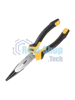 Удлиненные плоскогубцы Deli DL2108Z 200мм, сталь CrV, прорезиненная двухкомпонентная ручка