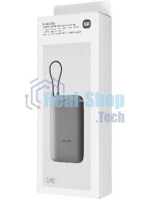 Портативный аккумулятор Xiaomi BHR9740GL 20000mAh QC3.0/PD2.0 22.5W 3A USB-A/USB-C темно-серый