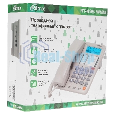 Телефон проводной Ritmix RT-495 белый