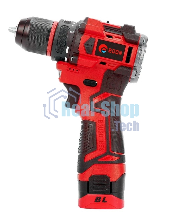 Дрель-шуруповерт аккумуляторная Edon UAD-16BL, 16,8В, 2 АКБ, Кейс