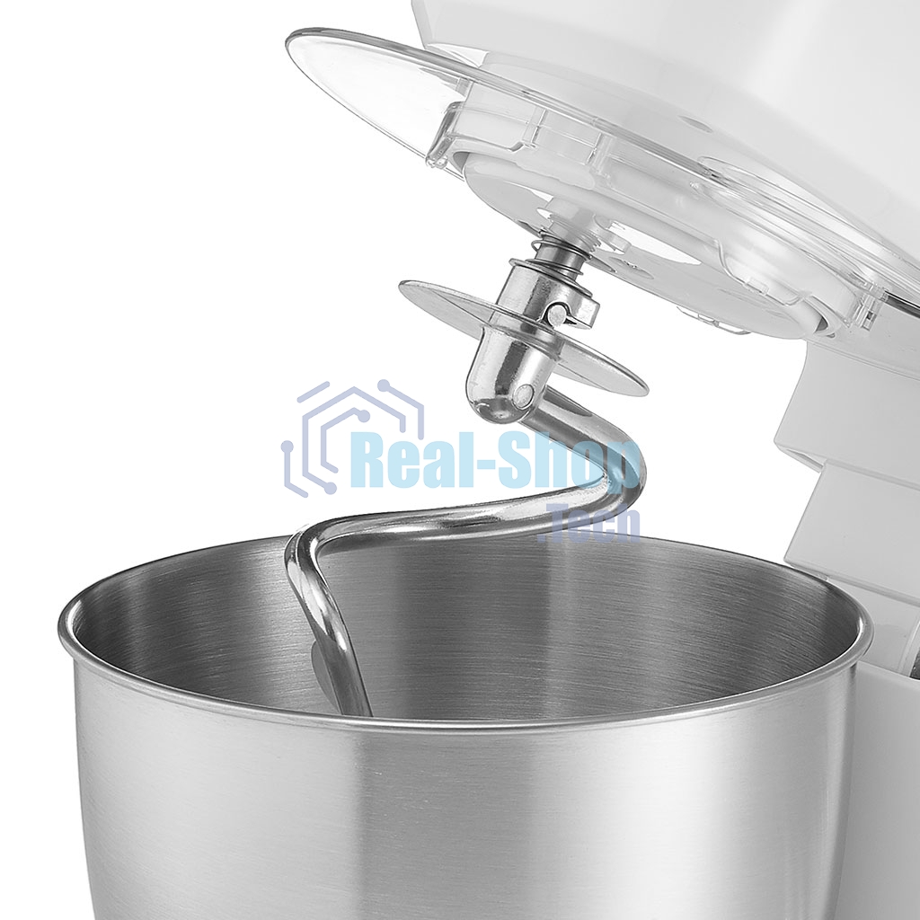 Миксер планетарный Delta LUX DE-7900Р белый с серым: 1000 Вт,чаша из нерж.стали-3,5л (2)