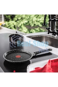 Сковорода блинная Tefal Rock 04235525 круглая 25см покрытие: Mineralia ручка несъемная (без крышки) черный