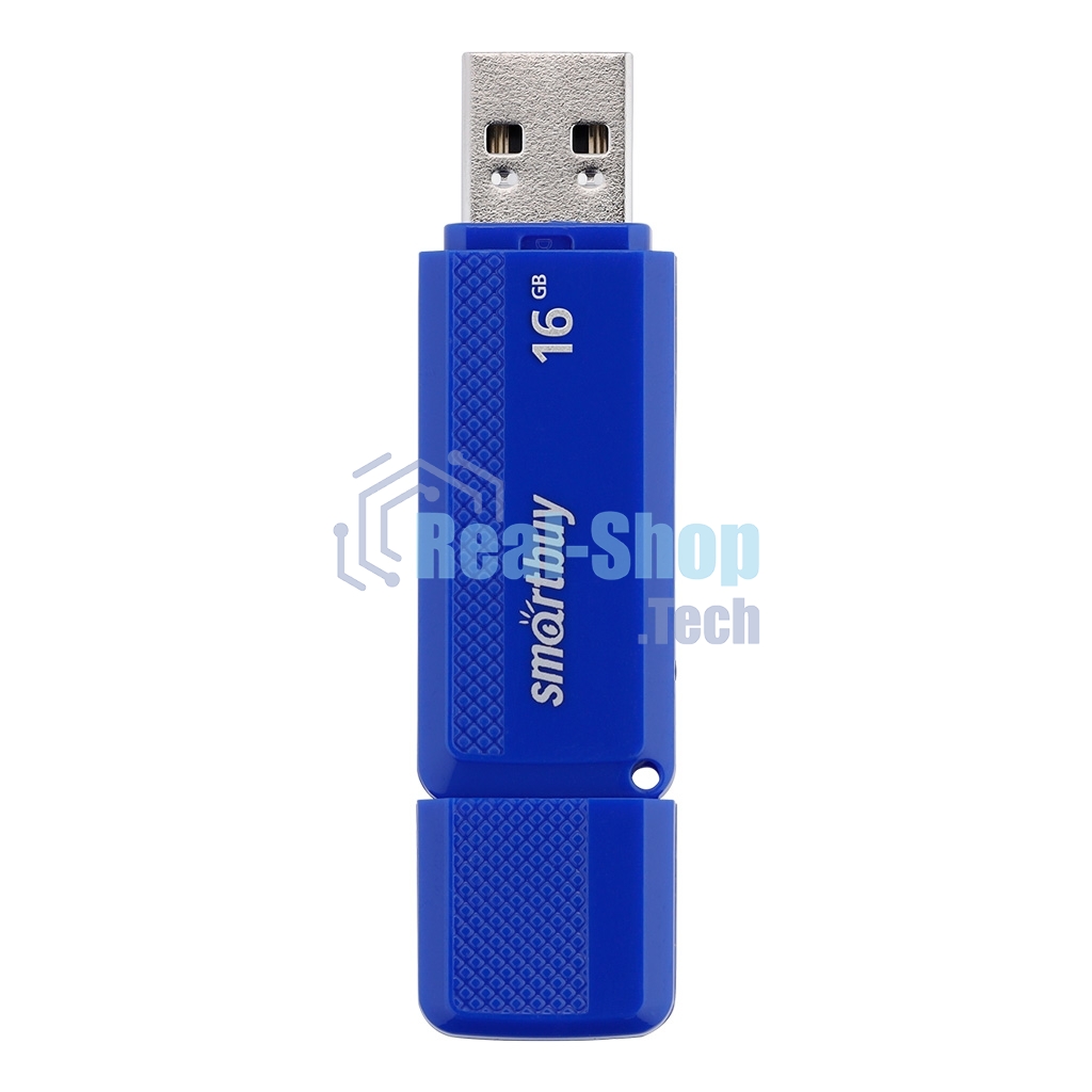 Флешка USB Smartbuy Dock Blue (SB16GbDK-B), 16Gb, USB 2.0, R/W 15/5, синий