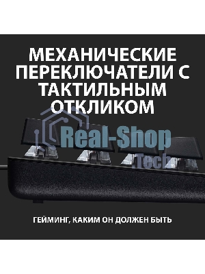 Клавиатура проводная Logitech Gaming Keyboard G413 TKL SE Mechanical - RUS - USB - TACTILE SWITCH черный