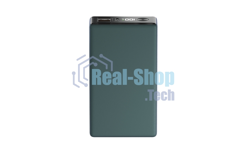 Портативный аккумулятор OLMIO QX-20, 20000mAh, 22.5W, QuickCharge3.0/PowerDelivery, LCD, темно-зеленый