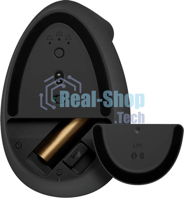 Мышь беспроводная Logitech Lift графитовый, 4000 dpi, радиоканал, Bluetooth, USB, кнопки - 6