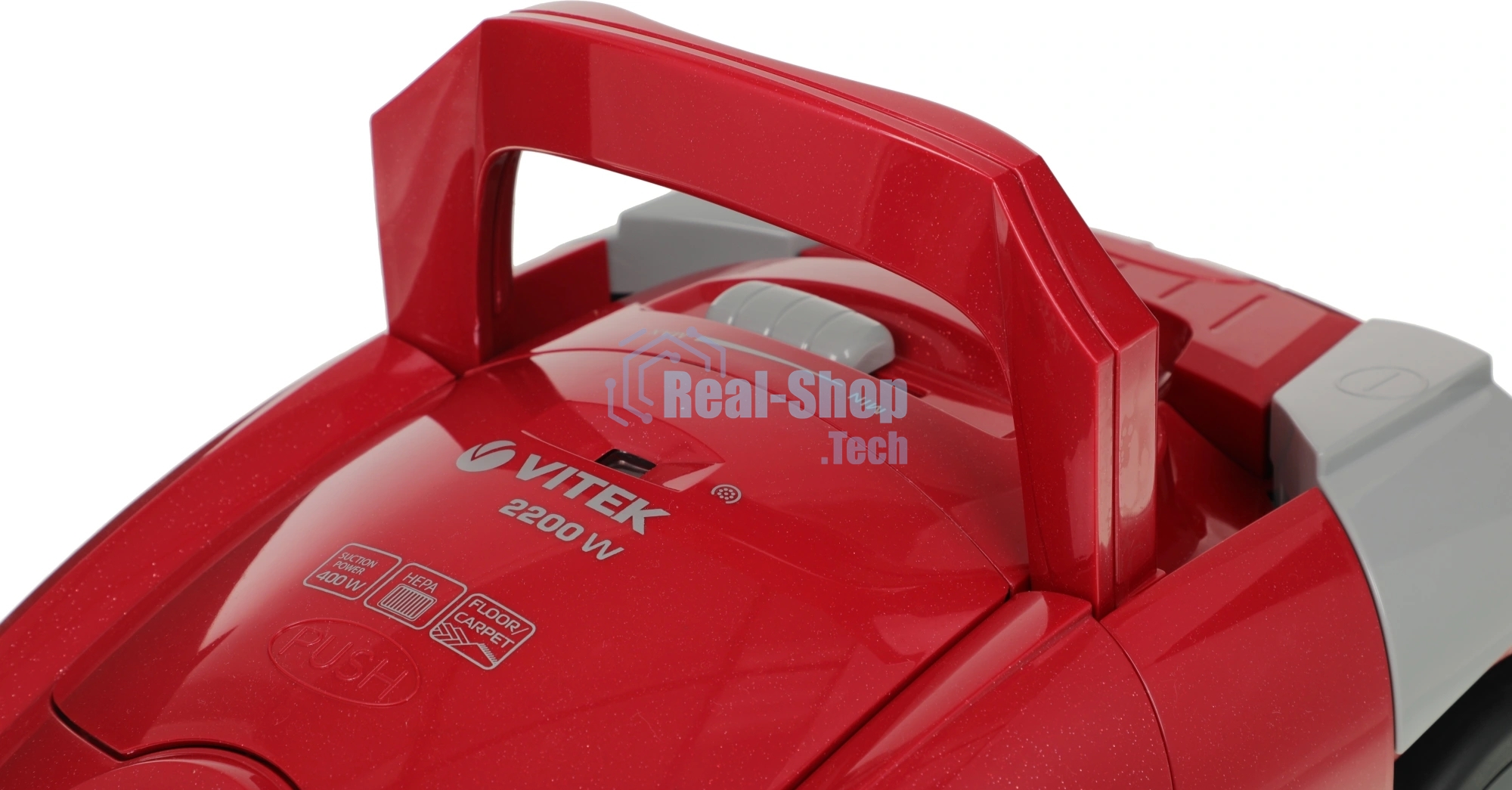 Пылесос Vitek VT-1820 красный/черный, 400/2200 Вт, уборка сухая, пылесборник мешок 4 л