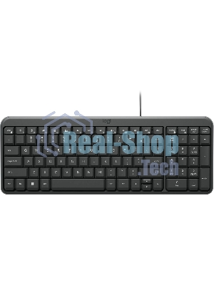 Клавиатура Logitech K106 проводная, USB Type-A, чёрный