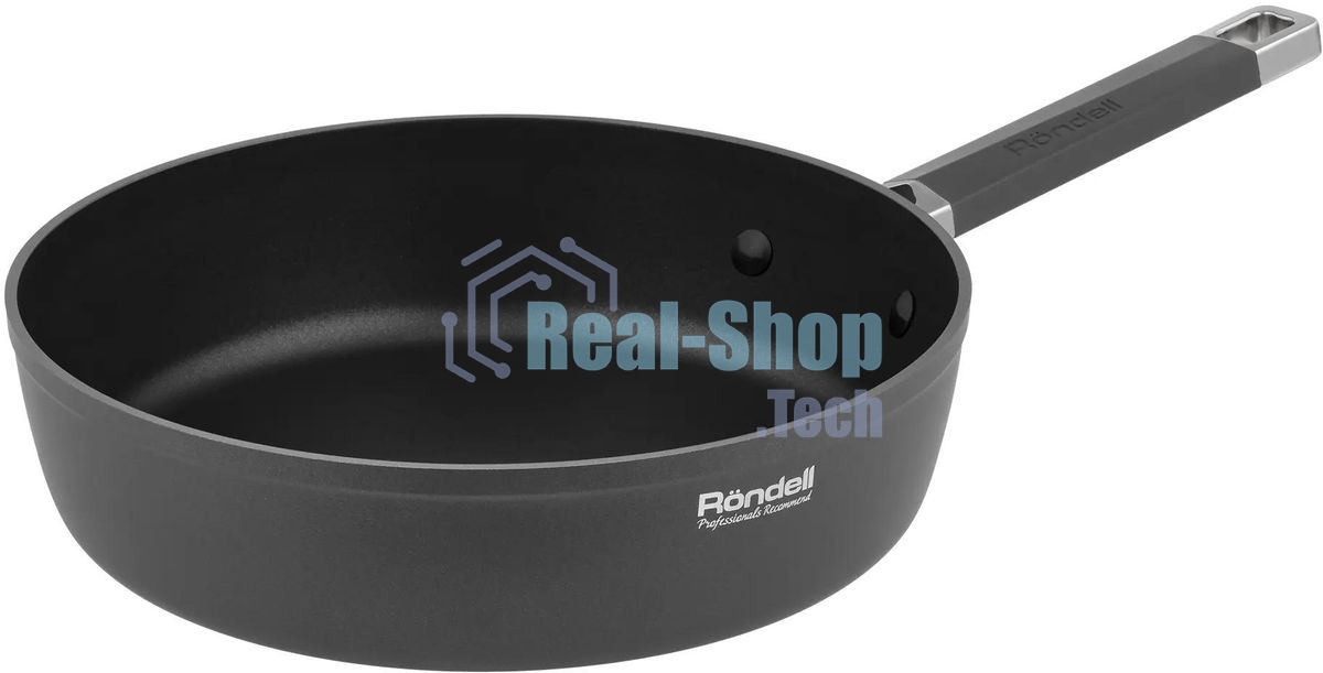 Сотейник Rondell Stolz RDA-1770, 28 см, без крышки, серый