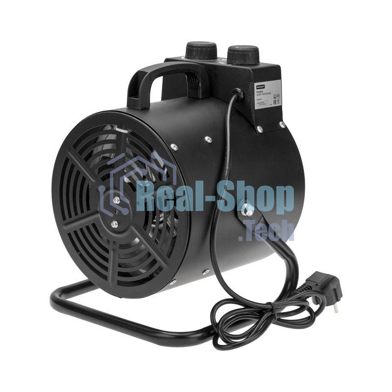 Пушка тепловая электрическая Rexant круглая, регулировка угла наклона, ТЭН, 3кВт